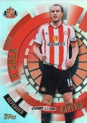 Sticker John O'Shea - Premier Club 2015-2016 n. 165 - Topps