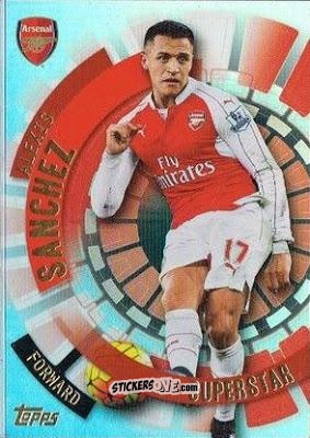 Sticker Alexis Sanchez - Premier Club 2015-2016 n. 172 - Topps