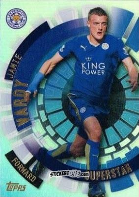 Figurina Jamie Vardy - Premier Club 2015-2016 n. 174 - Topps