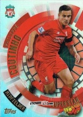 Cromo Philippe Coutinho - Premier Club 2015-2016 n. 175 - Topps
