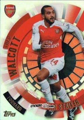 Figurina Theo Walcott - Premier Club 2015-2016 n. 182 - Topps