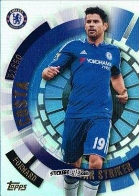 Cromo Diego Costa - Premier Club 2015-2016 n. 184 - Topps