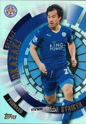 Sticker Shinji Okazaki - Premier Club 2015-2016 n. 187 - Topps