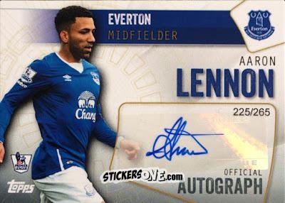 Cromo Aaron Lennon - Premier Club 2015-2016 n. A-AL - Topps