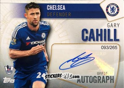 Sticker Gary Cahill - Premier Club 2015-2016 n. A-GC - Topps