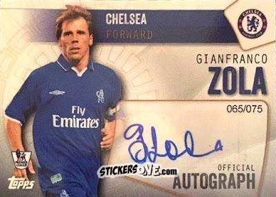 Cromo Gianfranco Zola - Premier Club 2015-2016 n. A-GZ - Topps