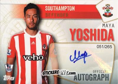 Figurina Maya Yoshida - Premier Club 2015-2016 n. A-MY - Topps