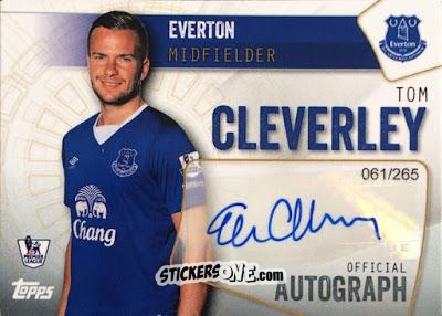 Figurina Tom Cleverley - Premier Club 2015-2016 n. A-TC - Topps