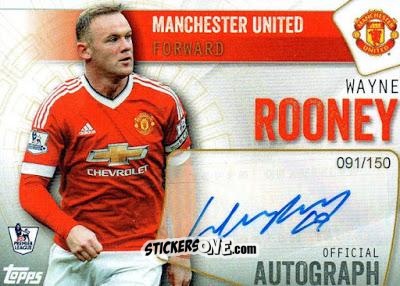 Cromo Wayne Rooney - Premier Club 2015-2016 n. A-WR - Topps