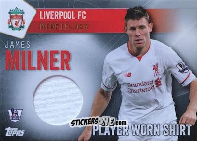 Sticker James Milner - Premier Club 2015-2016 n. PWS-JM-a - Topps