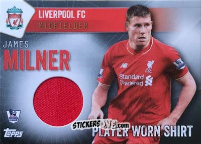 Sticker James Milner - Premier Club 2015-2016 n. PWS-JM-h - Topps