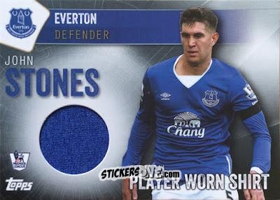 Cromo John Stones - Premier Club 2015-2016 n. PWS-JST-h - Topps