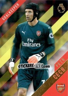 Sticker Petr Cech - Premier Gold 2017-2018 n. 8y - Topps