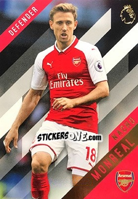 Sticker Nacho Monreal - Premier Gold 2017-2018 n. 9 - Topps