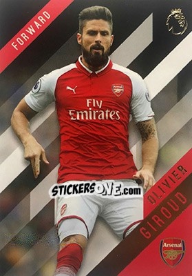 Sticker Olivier Giroud - Premier Gold 2017-2018 n. 13 - Topps