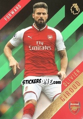 Sticker Olivier Giroud - Premier Gold 2017-2018 n. 13g - Topps