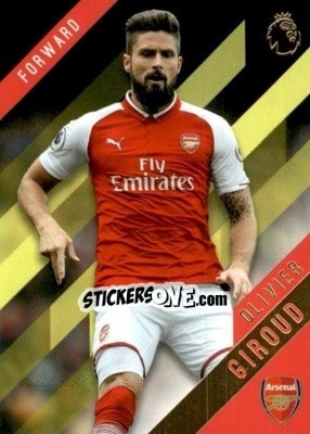 Sticker Olivier Giroud - Premier Gold 2017-2018 n. 13y - Topps
