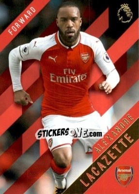 Sticker Alexandre Lacazette - Premier Gold 2017-2018 n. 14r - Topps