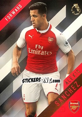 Sticker Alexis Sanchez - Premier Gold 2017-2018 n. 15 - Topps