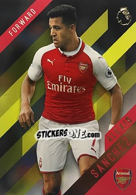Sticker Alexis Sanchez - Premier Gold 2017-2018 n. 15y - Topps
