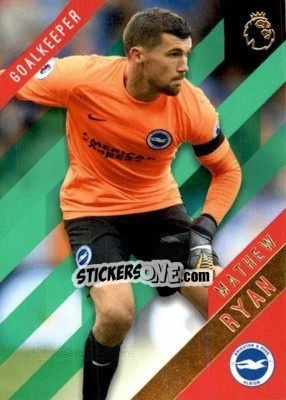 Sticker Mathew Ryan - Premier Gold 2017-2018 n. 16g - Topps