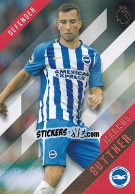 Sticker Markus Suttner - Premier Gold 2017-2018 n. 18 - Topps