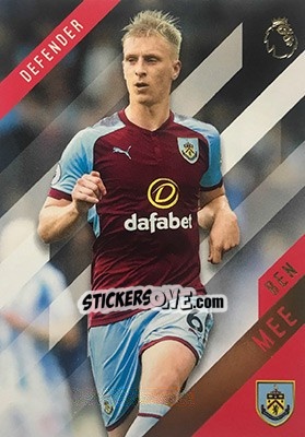 Sticker Ben Mee - Premier Gold 2017-2018 n. 23 - Topps