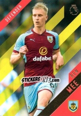 Sticker Ben Mee - Premier Gold 2017-2018 n. 23y - Topps
