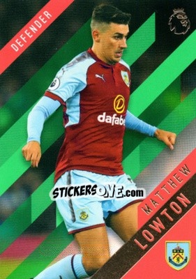 Sticker Matthew Lowton - Premier Gold 2017-2018 n. 24g - Topps