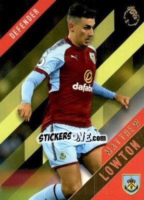 Sticker Matthew Lowton - Premier Gold 2017-2018 n. 24y - Topps