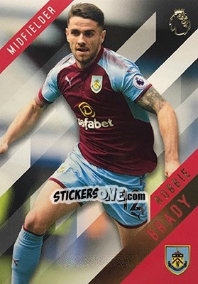 Sticker Robbie Brady - Premier Gold 2017-2018 n. 27 - Topps