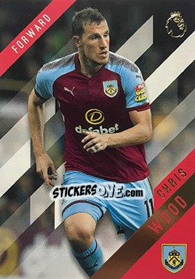 Sticker Chris Wood - Premier Gold 2017-2018 n. 29 - Topps