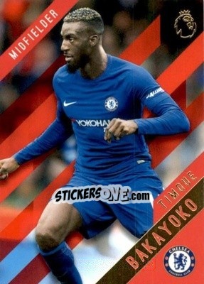 Sticker Tiemoue Bakayoko - Premier Gold 2017-2018 n. 32r - Topps