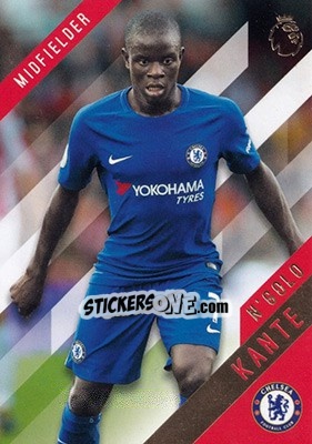 Sticker N'Golo Kanté - Premier Gold 2017-2018 n. 33 - Topps