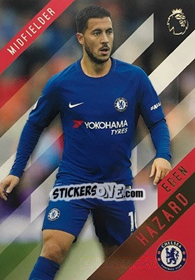 Sticker Eden Hazard - Premier Gold 2017-2018 n. 34 - Topps
