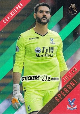 Sticker Julian Speroni - Premier Gold 2017-2018 n. 38g - Topps