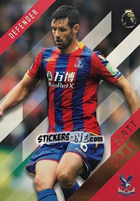 Sticker Scott Dann - Premier Gold 2017-2018 - Topps