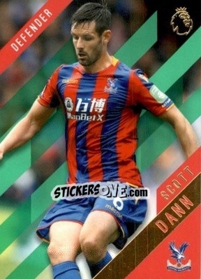 Sticker Scott Dann - Premier Gold 2017-2018 n. 39g - Topps