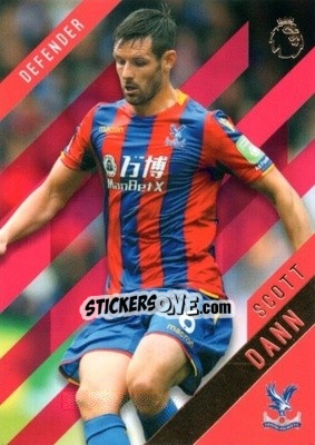 Sticker Scott Dann - Premier Gold 2017-2018 n. 39r - Topps