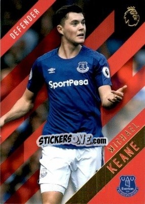 Sticker Michael Keane - Premier Gold 2017-2018 n. 45r - Topps