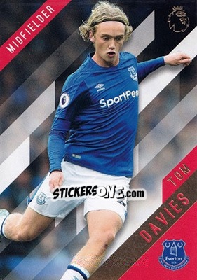 Sticker Tom Davies - Premier Gold 2017-2018 n. 46 - Topps