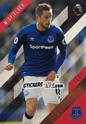 Sticker Gylfi Sigurdsson - Premier Gold 2017-2018 n. 47 - Topps