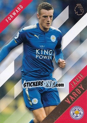 Sticker Jamie Vardy - Premier Gold 2017-2018 n. 67 - Topps
