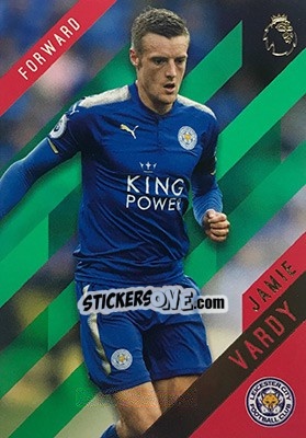 Sticker Jamie Vardy - Premier Gold 2017-2018 n. 67g - Topps