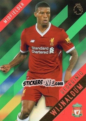 Sticker Georginio Wijnaldum - Premier Gold 2017-2018 n. 71g - Topps