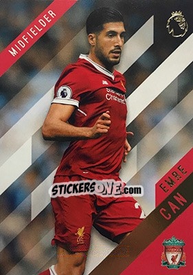Sticker Emre Can - Premier Gold 2017-2018 n. 72 - Topps