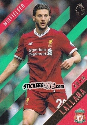 Sticker Adam Lallana - Premier Gold 2017-2018 n. 73g - Topps
