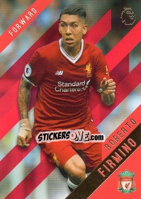 Sticker Roberto Firmino - Premier Gold 2017-2018 n. 75r - Topps