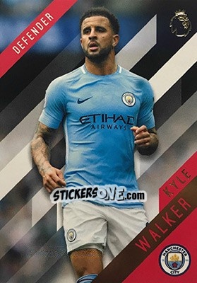 Sticker Kyle Walker - Premier Gold 2017-2018 n. 77 - Topps