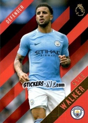 Sticker Kyle Walker - Premier Gold 2017-2018 n. 77r - Topps
